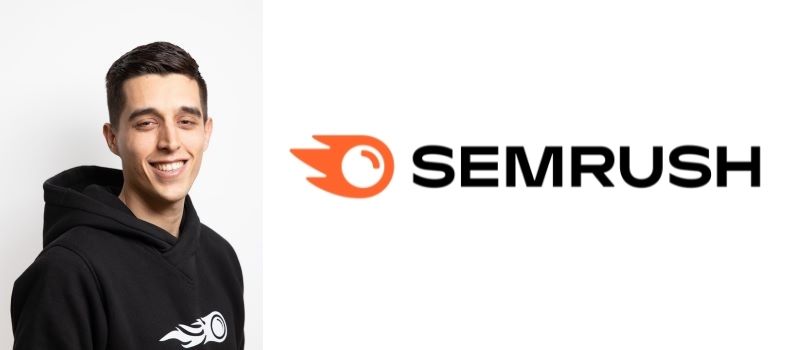 Olivier Amici et le logo de Semrush