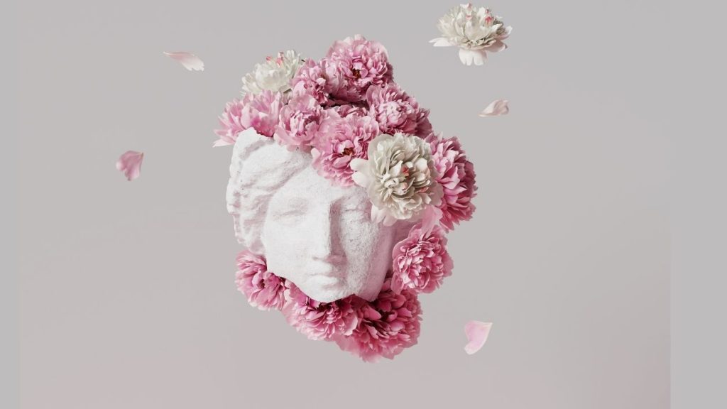 « Les annonceurs doivent créer des contenu vidéo qui captent l'attention et soit enrichissants » Tête de statut entouré de fleurs