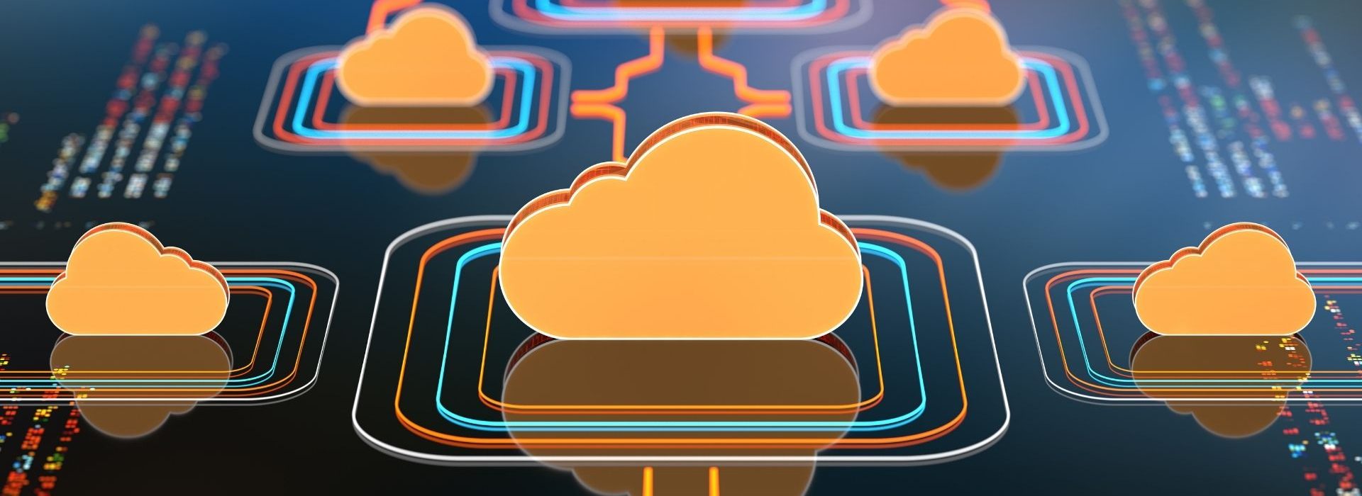 Le succès de la transformation numérique des entreprises tient dans leur capacité à tirer le meilleur parti de leurs données, notamment en misant sur l’Intelligent-Cloud. Nuage sur une carte électronique