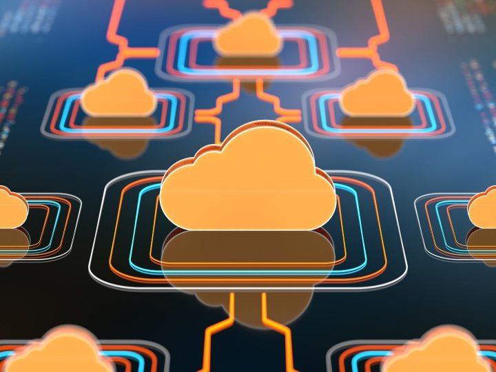 Nuage sur une carte électronique