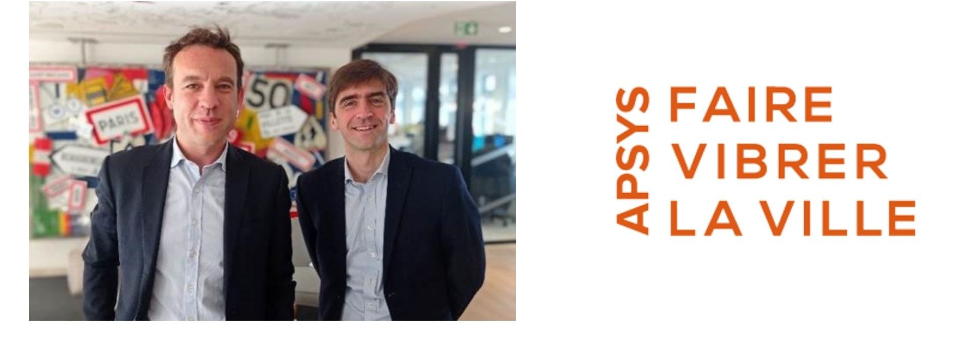 Dans le cadre du déploiement de sa stratégie d’acteur multifonctionnel de la ville et de son business plan, Apsys annonce la nomination à sa Direction Générale France d’un binôme François Agache et Manuel Tessier