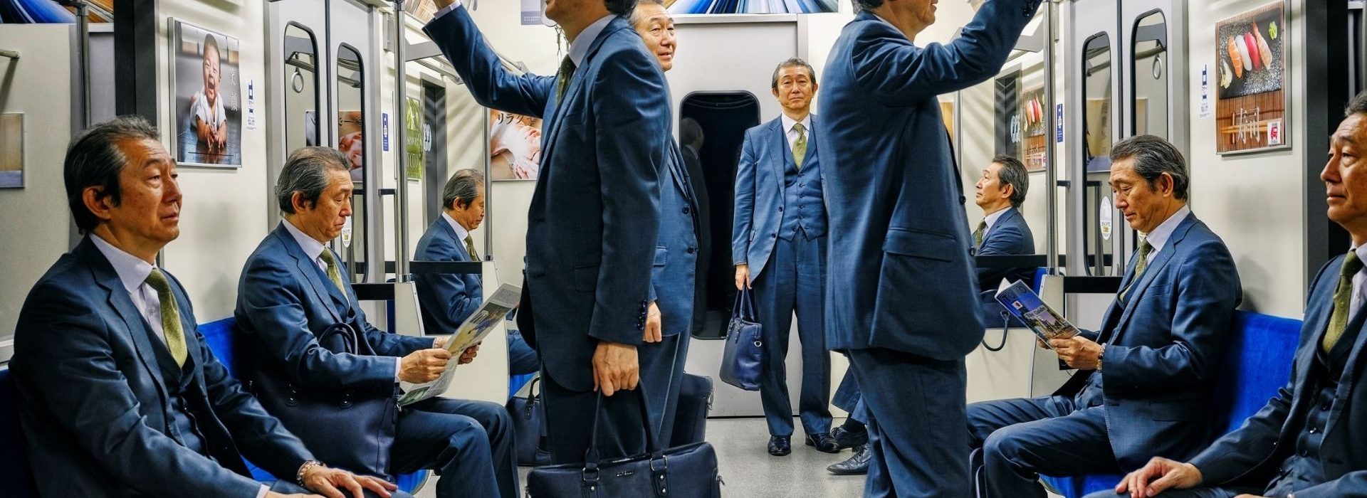 grâce au « lookalike » vous allez ensuite pouvoir optimiser vos données pour élargir votre base clients Un homme, avec ses  - jumeaux -  dans le métro