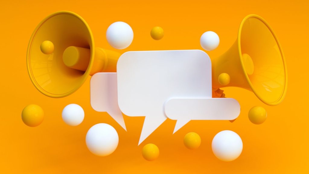 Etude « Quelle confiance dans la prise de parole des entreprises ? » Pictogramme mégaphone