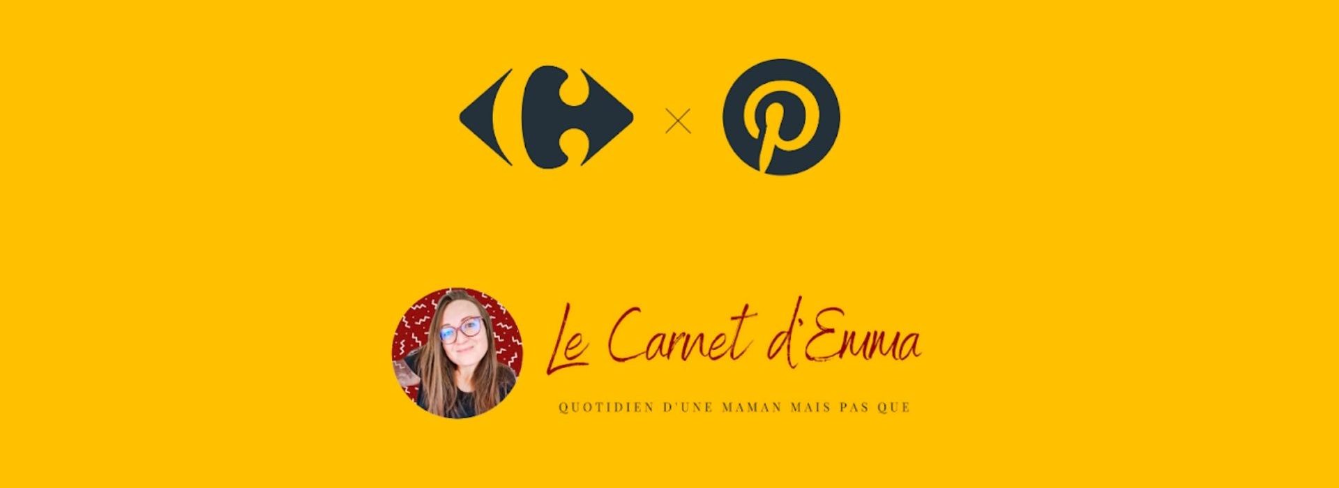 Carrefour et Pinterest s'associent pour créer la toute première campagne créateur en France Logo Le carnet d'Emma
