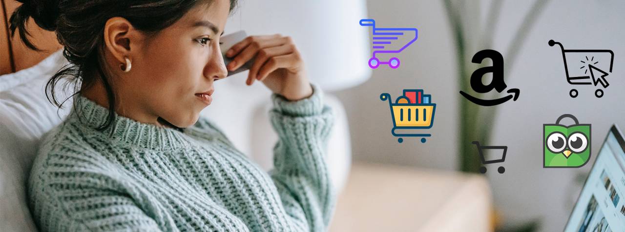 Interview Mirakl : Les marketplaces ont donc progressé deux fois plus vite que l’eCommerce traditionnel pour la deuxième année consécutive. Jeune femme faisant des achats en ligne