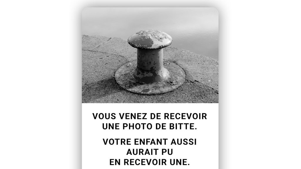 The Airdrop Gate : pour combattre le cyber-harcèlement, Innocence en Danger et ROSA PARIS envoient des milliers de photos… Bitte d'amarrage