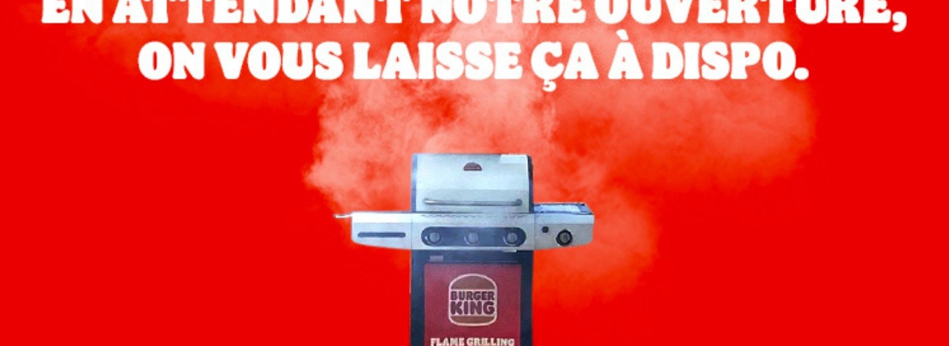 Burger King Belgique met à disposition un barbecue en attendant l’ouverture de son prochain restaurant Barbecue