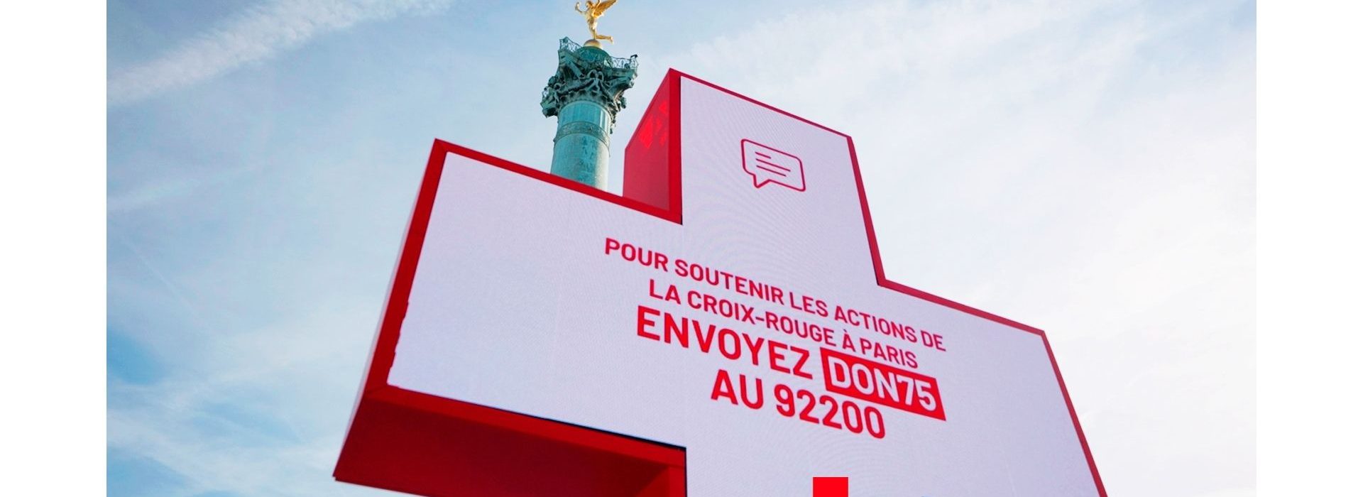 Avec Brainsonic, la Croix-Rouge française donne rendez-vous aux français en bas de chez eux. Affiche croix rouge