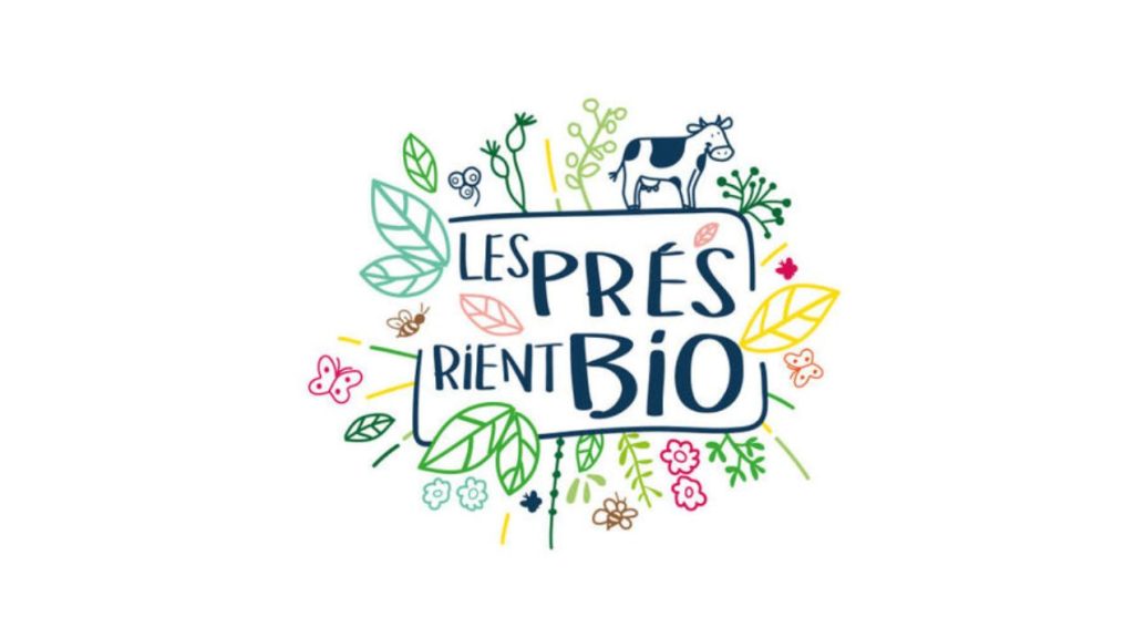 Jacinthe Brillet se voit confier la direction générale des Prés Rient Bio et de ses marques Les 2 Vaches et Faire Bien à compter du 1er juillet 2022. Logo Les Près Rient Bio