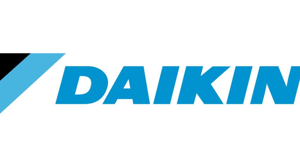 Hideki Nishimura vient d'être nommé à la présidence de Daikin France par la direction européenne du Groupe basée en Belgique. Logo Daikin