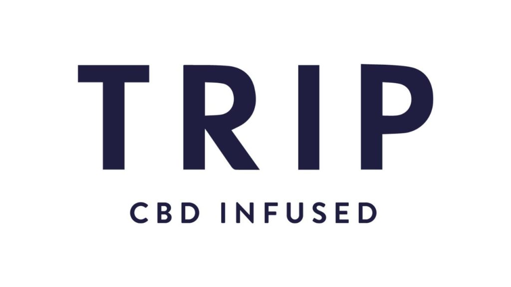 Trip la première marque européenne de boissons au CBD, annonce une levée de fonds de 12 millions d'euros. Logo Trip