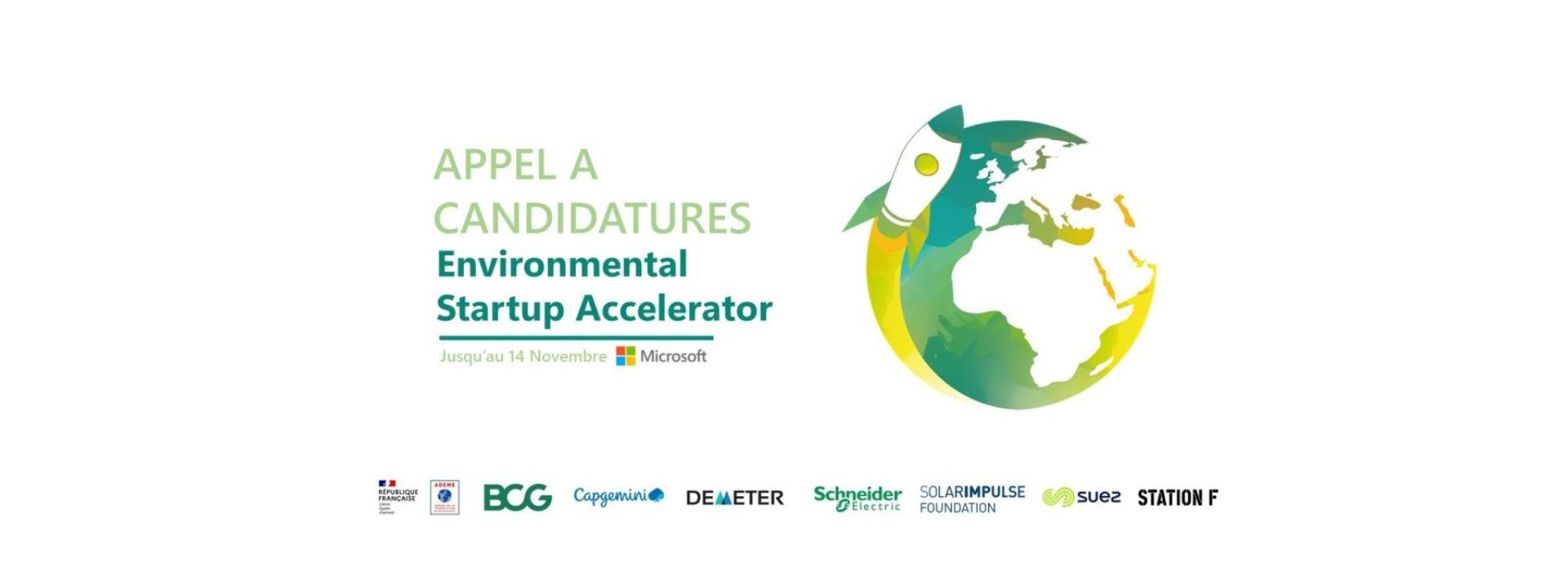 Microsoft France lance la deuxième promotion de son Environmental Startup Accelerator Logo Environmental Startup Accelerator