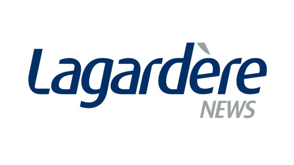 Marie Renoir-Couteau, Présidente de Lagardère Publicité News, annonce les nominations de Frédérique Vacquier et de Anne Demulder. Logo Lagardère News