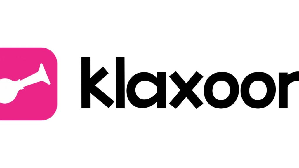 Klaxoon annonce la nomination d’Hervé Simonin comme CEO, afin d’accélérer sa croissance. Logo Klaxoon