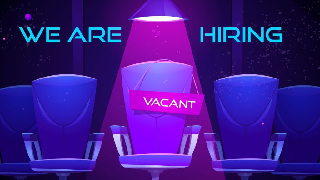 Quels sont les métiers à impact qui vont recruter en 2023 ? bannière avec une chaise vacante sous les projecteurs
