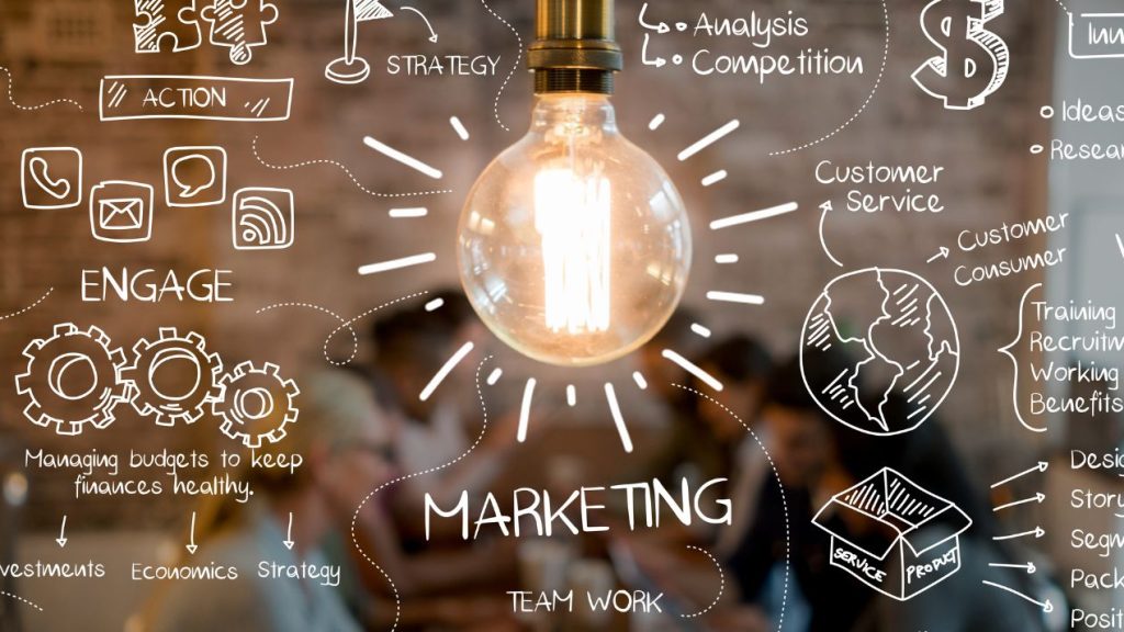 La vente B2B est plus qu'une transaction : 4 stratégies pour gagner des clients Excellente idée d’un plan de stratégie marketing dans un bureau de création