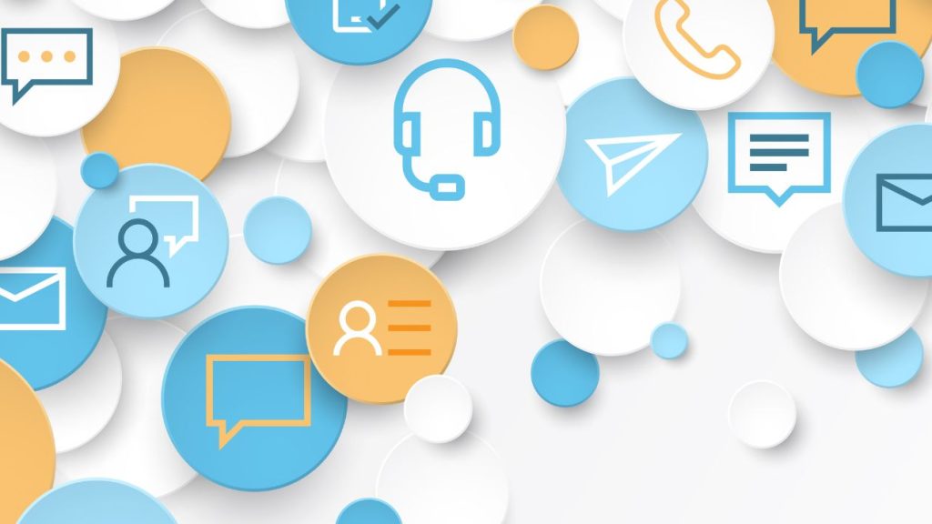 Comment bien utiliser les données b2b dans un processus de vente ? Concept coloré de contact et de service d’affaires