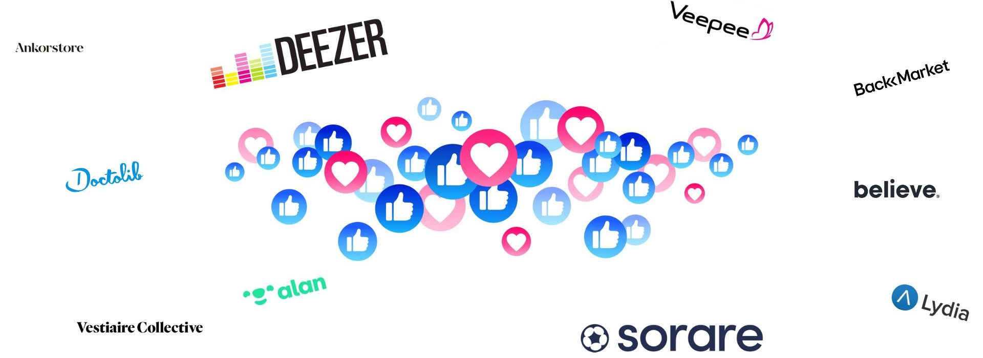 Quelles sont les Licornes les plus influentes sur les réseaux sociaux ? Logos marques influentes réseaux sociaux
