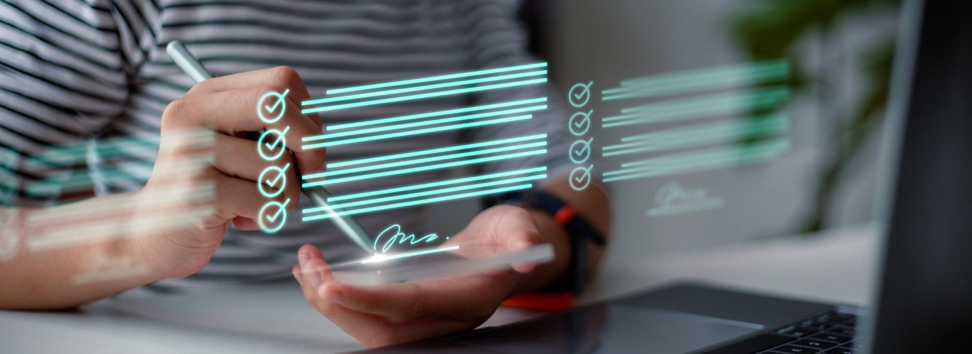 Comment répondre aux enjeux de la digitalisation des factures ? Avec la blockchain Concept de signature électronique