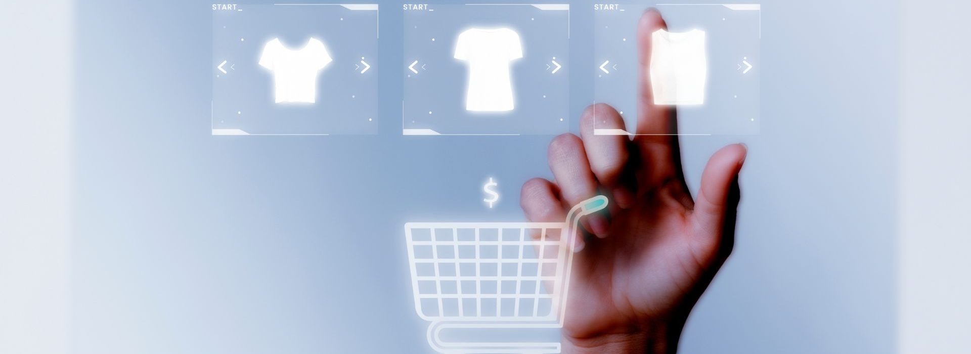 Décryptage les nouveaux comportements et habitudes de consommation Personne ajoutant des articles dans un panier virtuel