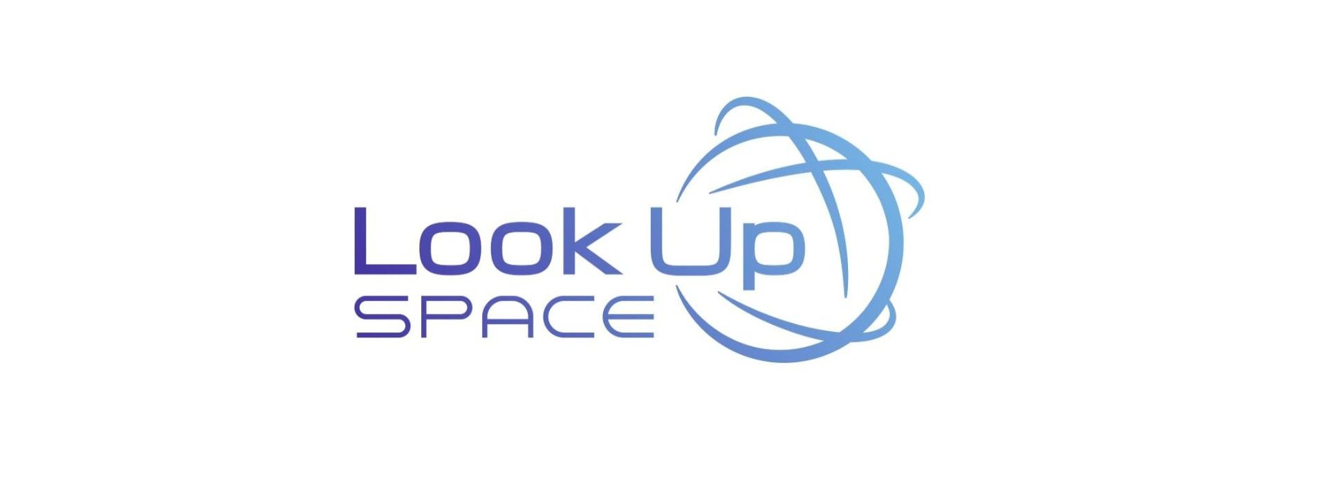 Look Up Space réunit 14 millions d’euros pour sécuriser les activités spatiales en orbite et rendre l’espace durable. Logo Look Up Space