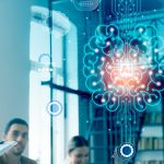 Personne utilisant IA au travail