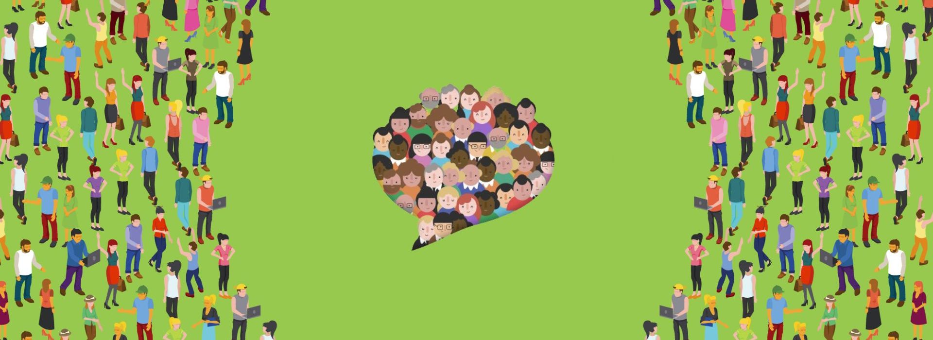 En quoi les communautés sont-elles cruciales pour booster la croissance des organisations ? Personnages formant un collectif