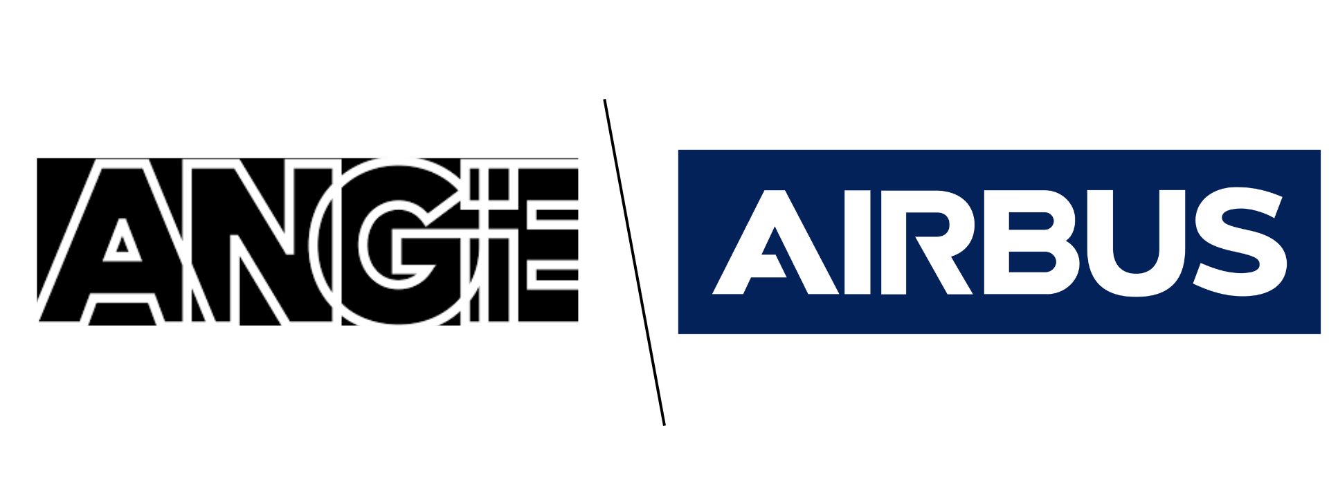 Angie accompagne Airbus logo Angie et logo Airbus