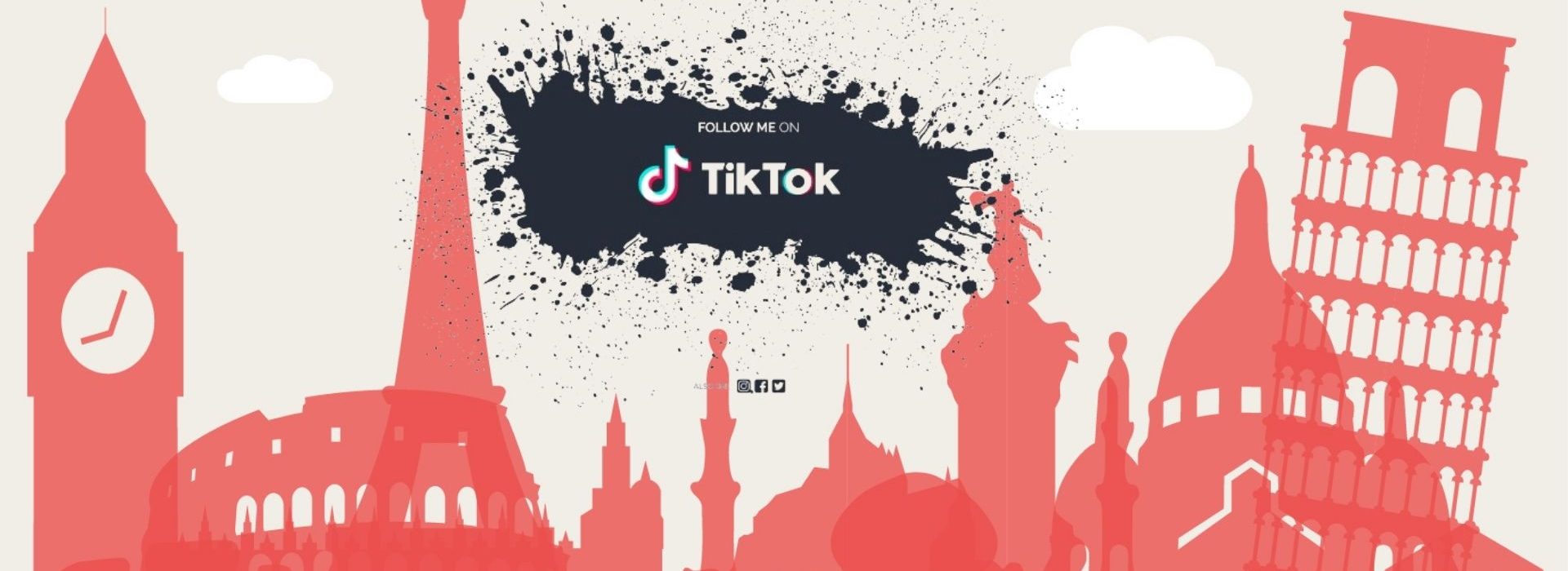 L’effet TikTok : impact économique du réseau social dans 5 pays européen Logo TikTok avec les monuments historiques européens