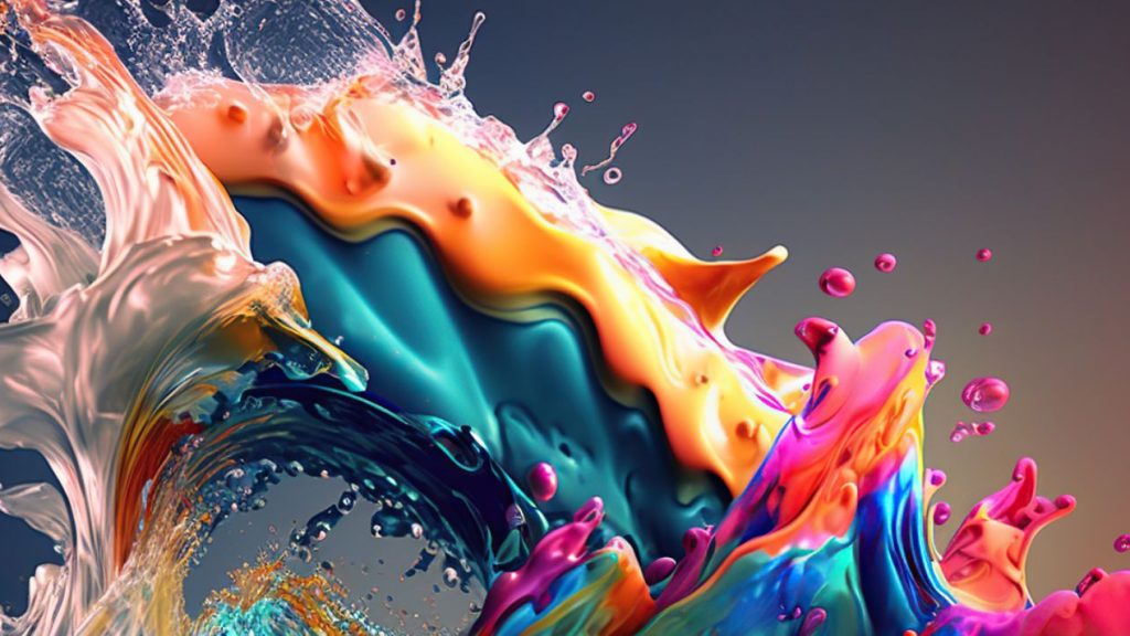 Canva dévoile les grandes tendances design de 2024 Vague colorée