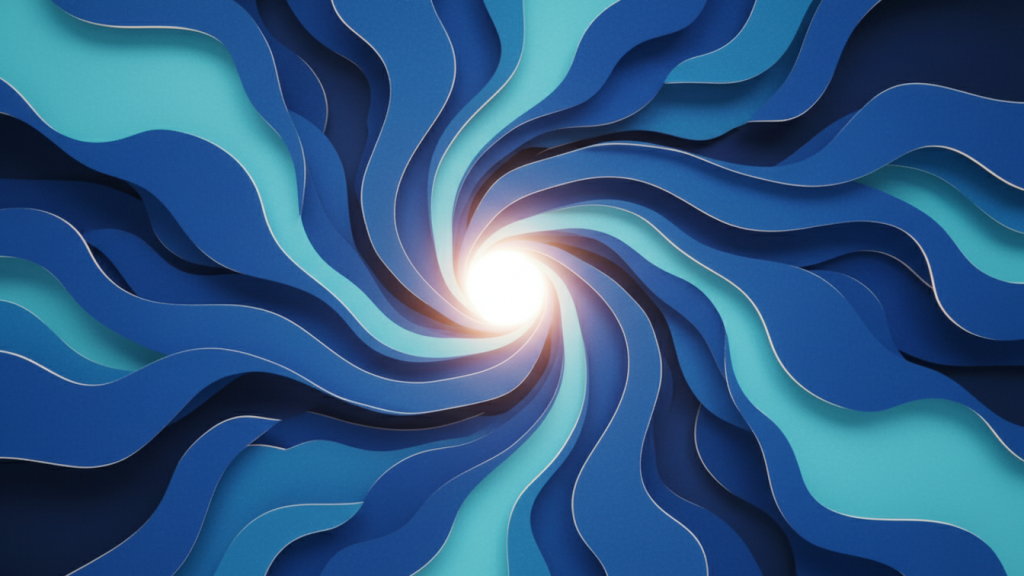 blue-paper-art-concept