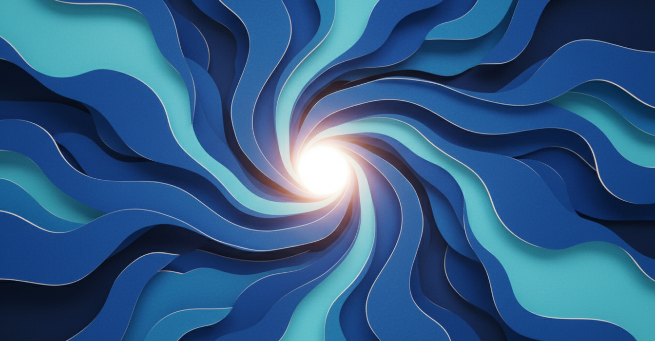 blue-paper-art-concept